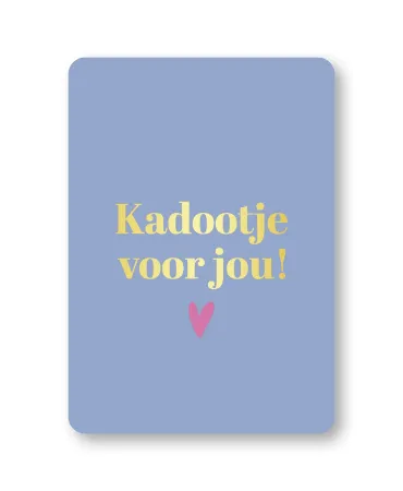 KP® Wenskaarten A6 - Kadootje voor jou (lichtblauw) - 10 stuks