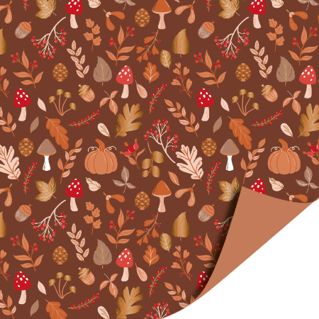 Afbeeldingen van KP® Cadeaupapier 50cm 100m - Autumn forest