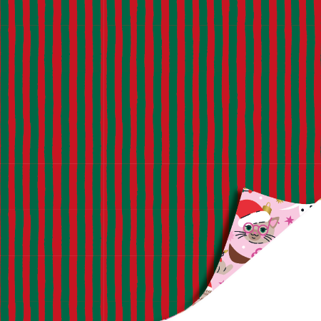 Afbeeldingen van KP® Cadeaupapier 50cm 100m - Christmas pets