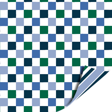Afbeeldingen van KP® Cadeaupapier 30cm 100m - Cubes blue