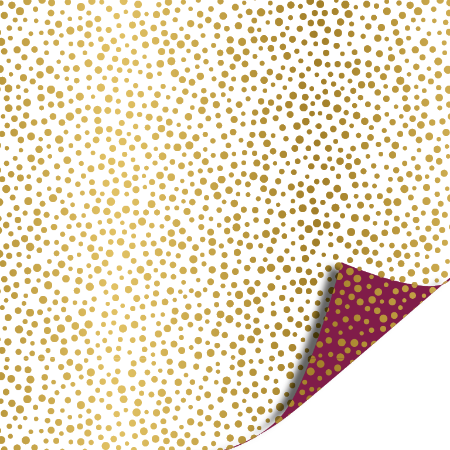 Afbeeldingen van KP® Cadeaupapier 50cm 100m - Luxury dots purple