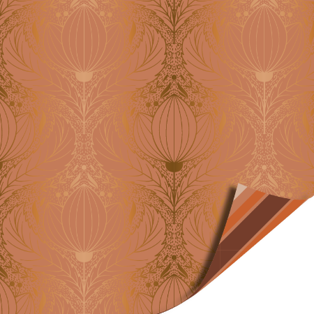 Afbeeldingen van KP® Cadeaupapier 40cm 100m - Luxury lotus