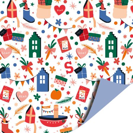 Afbeeldingen van KP® Cadeaupapier 70cm 100m - Pakjes pret