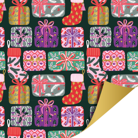 Afbeeldingen van KP® Cadeaupapier 40cm 100m - Xmas gifts