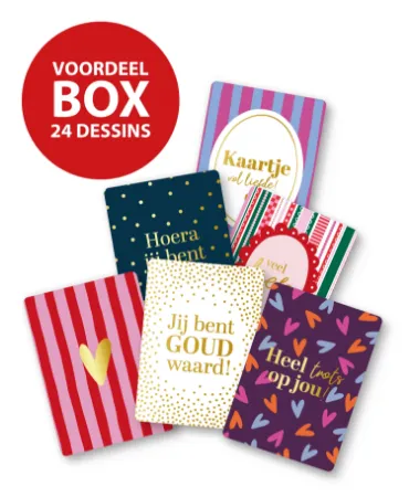 KP® Cadeaukaartjes A7 Voordeelbox Najaar - 24 x 25 stuks