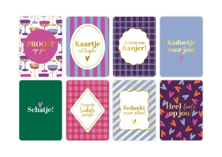 KP® Cadeaukaartjes A7 Voordeelbox Najaar incl. display - 8 dessins