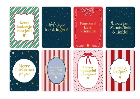 KP® Wenskaarten A6 Voordeelbox feestdagen - 8 dessins