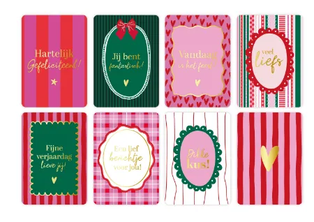 KP® Wenskaarten A6 Voordeelbox Najaar incl. display - 8 dessins