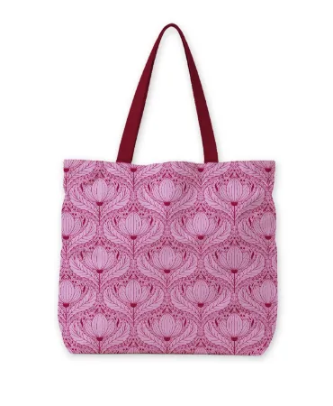 KP® Canvas tas - Luxury lotus purple 48x15x38cm