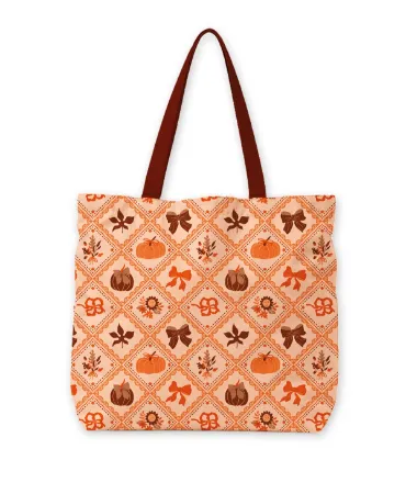 KP® Canvas tas - Luxury pumpkins 48x15x38cm