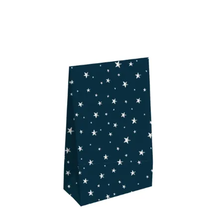 KP® Gift bag - Little stars blue - 13 x 6 x 17,5 + 2,5cm, 25st