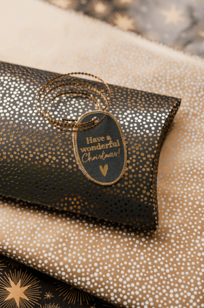 KP® Gondeldoosjes - Luxury dots (black) - 25 stuks