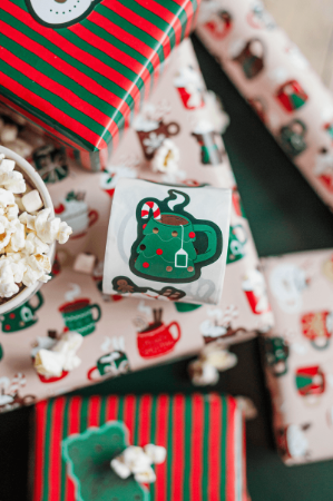 KP® Stickers 54x52mm - Christmas mugs (7 varianten) 250p/r