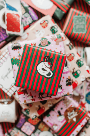KP® Stickers 54x52mm - Christmas mugs (7 varianten) 250p/r