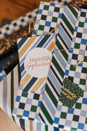 KP® Cadeaukaartjes A7 - Hartelijk gefeliciteerd, 25 stuks
