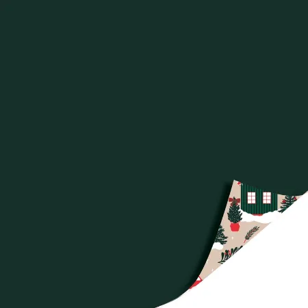 Afbeeldingen van KP® Cadeaupapier 30cm 100m - Winter houses