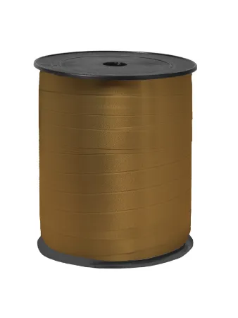 Krullint 10mm x 250m, Goud mat