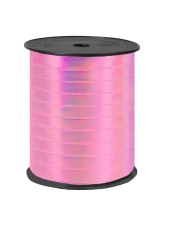 Krullint 10mm x 250m, parelmoer Lichtroze