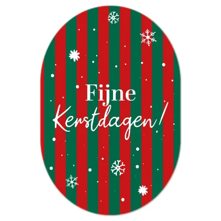 Fijne kerstdagen - Kerstraamstickers
