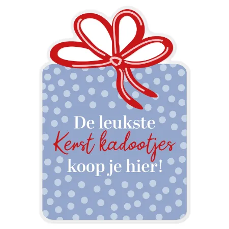 Kerst Raamsticker 42x52cm - De leukste kerst kadootjes koop je hier! (cadeautje)