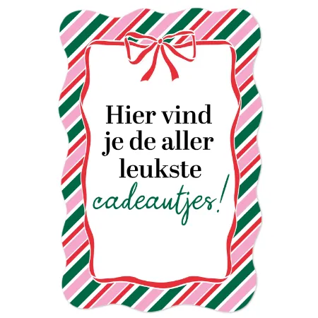 KP® Raamsticker 61x41cm - Hier vind je de aller leukste cadeautjes!