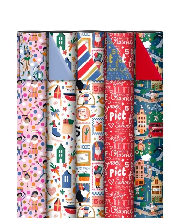 Consumentenrollen box - KP® Sinterklaas Feest - 70cm x 2m 50rol