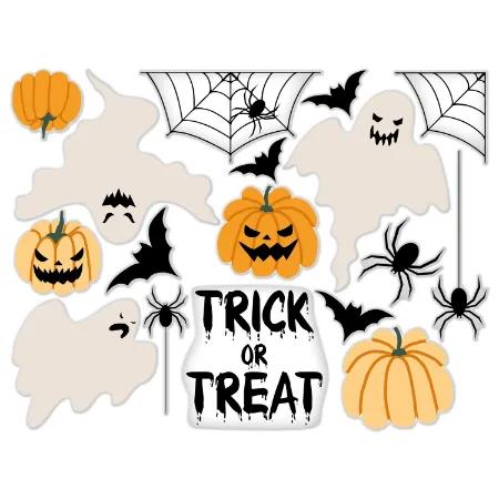 raamsticker, halloween