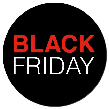 raamsticker, black friday