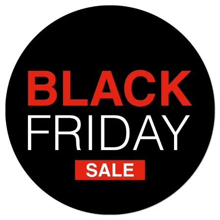 raamsticker, black friday